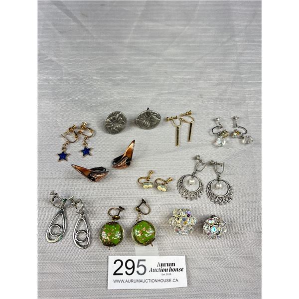 Great Collection of Vintage Pairs of Earrings, Some Very Unique + Rare