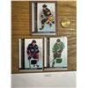 Image 1 : SP Rookie Authentics Lot – Kent Johnson & Wyatt Johnston Relics + Samuel Poulin - hockey ca