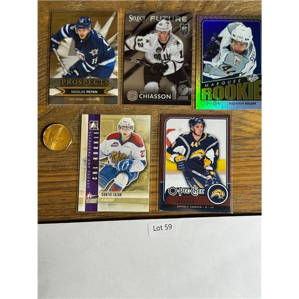 Mixed Rookie/Prospect Cards (5) - hockey card
