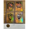 Image 1 : Connor McDavid Gold Etchings Collection (4 Cards) - hockey card