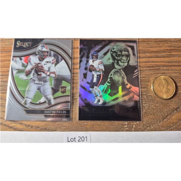 Justin Fields Rookie Cards – 2 Cards - Football Card