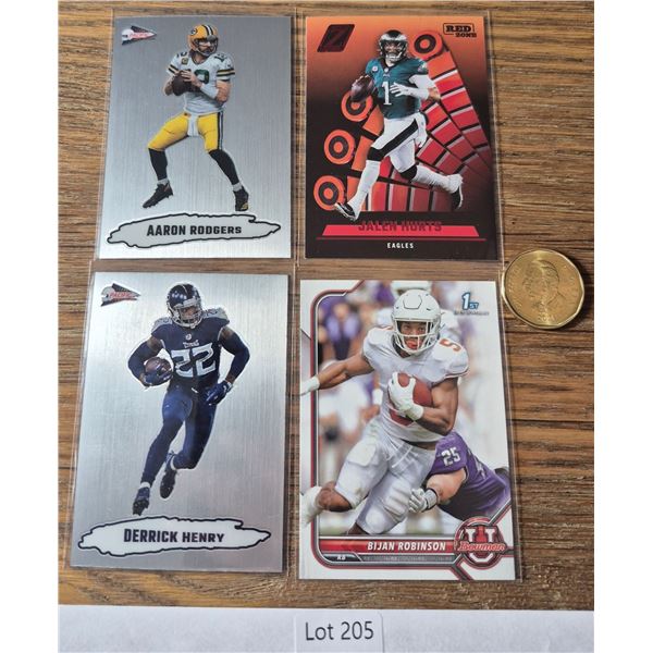 Aaron Rodgers & Derrick Henry Mixed Stars Lot – 4 Cards - Football Card