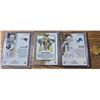 Image 2 : Aaron Rodgers & Matthew Stafford Quarterback Insert Lot – 3 Cards - Football Card
