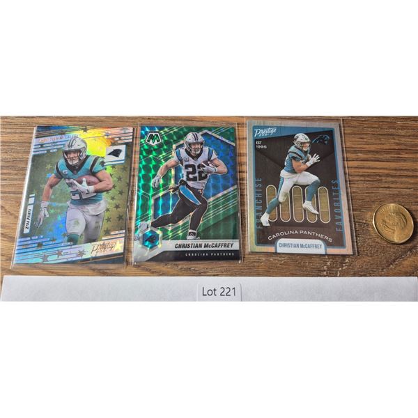 Christian McCaffrey Prestige & Mosaic Lot – 3 Cards - Football Card