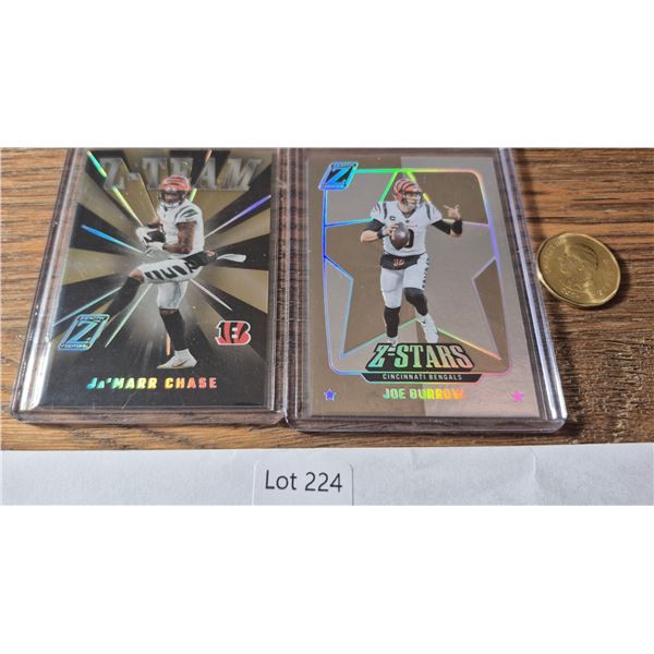 Ja’Marr Chase & Joe Burrow Bengals Zenith Lot – 2 Cards - Football Card