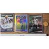 Image 1 : 2021 Racey McMath Auto, 2021 Optic Tutu Atwell Rookie & 2022 Prestige Leonard Fournette /249 - Footb