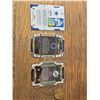 Image 2 : Deion Sanders Score, Carson Wentz Select & Mike Gesicki Select Prizm Die-Cut - Football Card