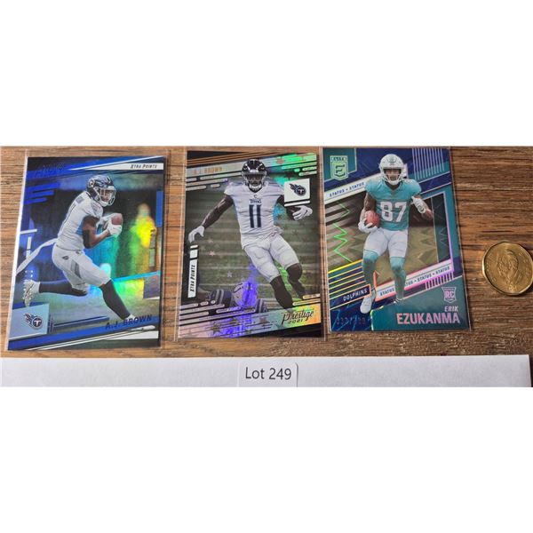 A.J. Brown Prestige Xtra Points Lot & Erik Ezukanma Rookie /999 - Football Card