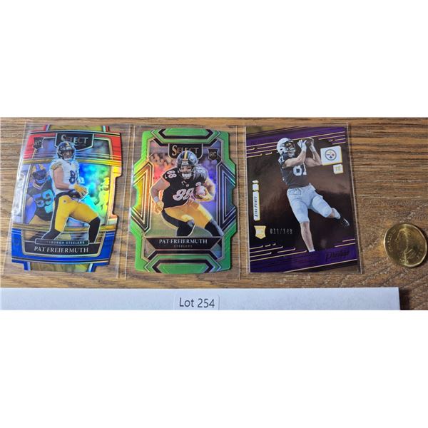 Pat Freiermuth Triple Rookie Lot Including /349 & /149 - Football Card