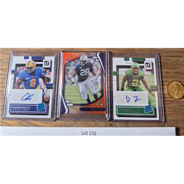 Calijah Kancey Auto, Odafe Oweh Rookie /75 & D.J. Johnson Auto - Football Card