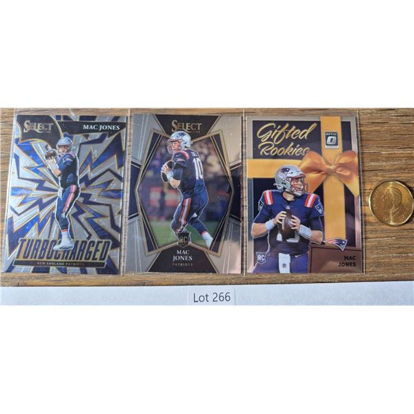Mac Jones Turbocharged, Select Rookie & Optic Gifted Rookies - Football Card
