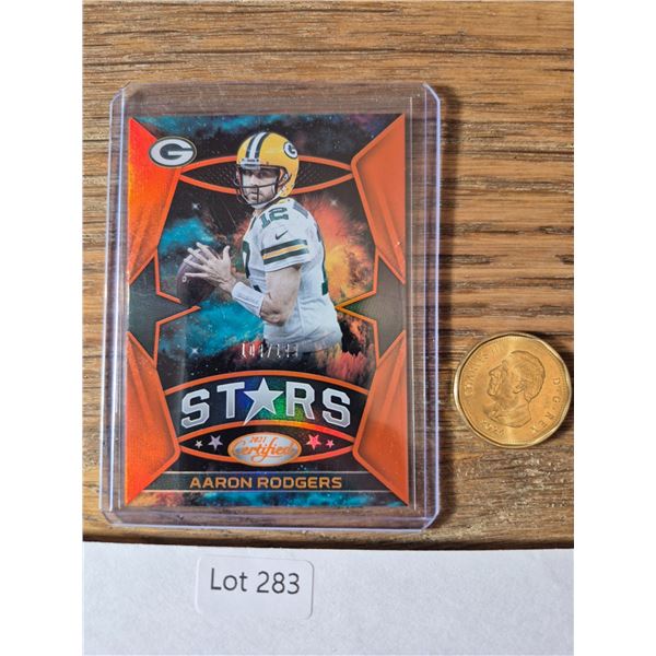 Aaron Rodgers “Stars” /149 Insert (Packers) (#104/149) - Football Card