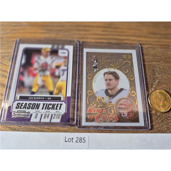 Joe Burrow “King of Cards” & “Season Ticket” Duo - Football Card