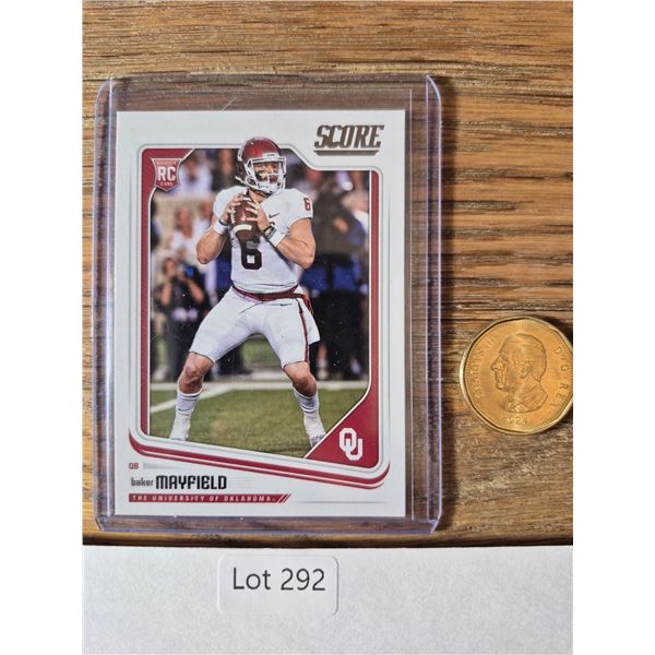 Baker Mayfield 2018 Draft Rookie Card (Oklahoma) - Football Card