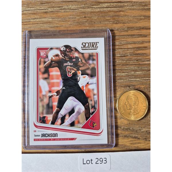 Lamar Jackson 2018 Draft Rookie Card (Louisville) - Football Card