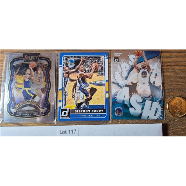 Stephen Curry Card Lot – 3 Cards - Basketball Card