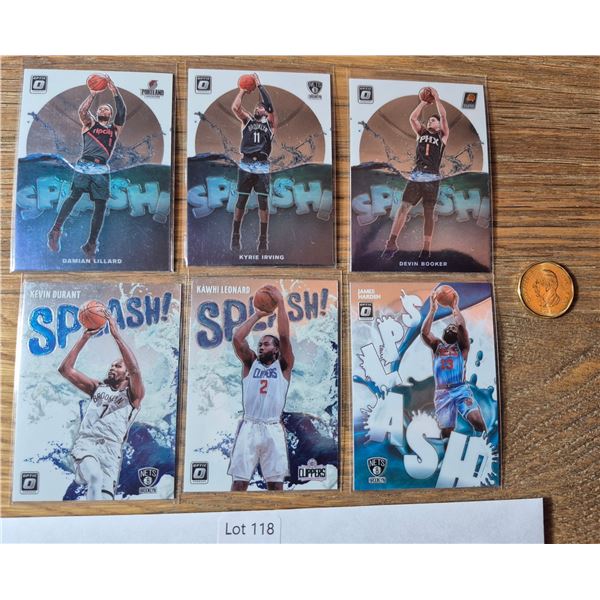 ‘Splash!’ Insert Lot – 6 Cards - Basketball Card