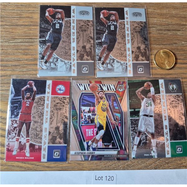 Winner Stays & Mosaic Insert Lot – 5 Cards - Basketball Card
