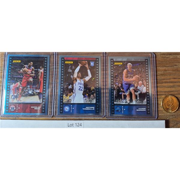 Numbered /75 Film Frame Trio - Basketball Card