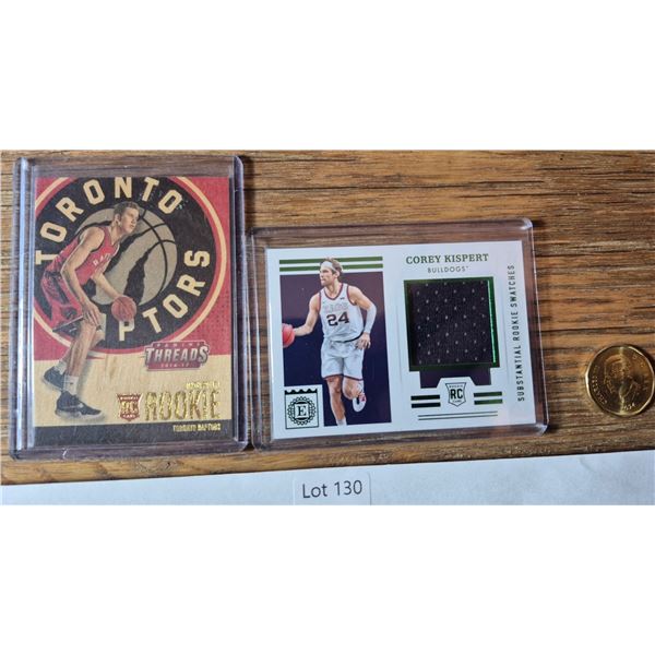 Rookie Memorabilia Duo – Poeltl & Kispert - Basketball Card