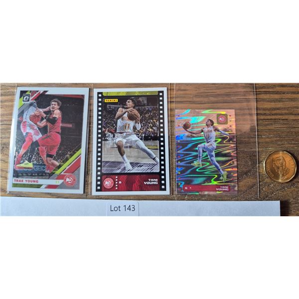 Trae Young Card Trio - Basketball Card