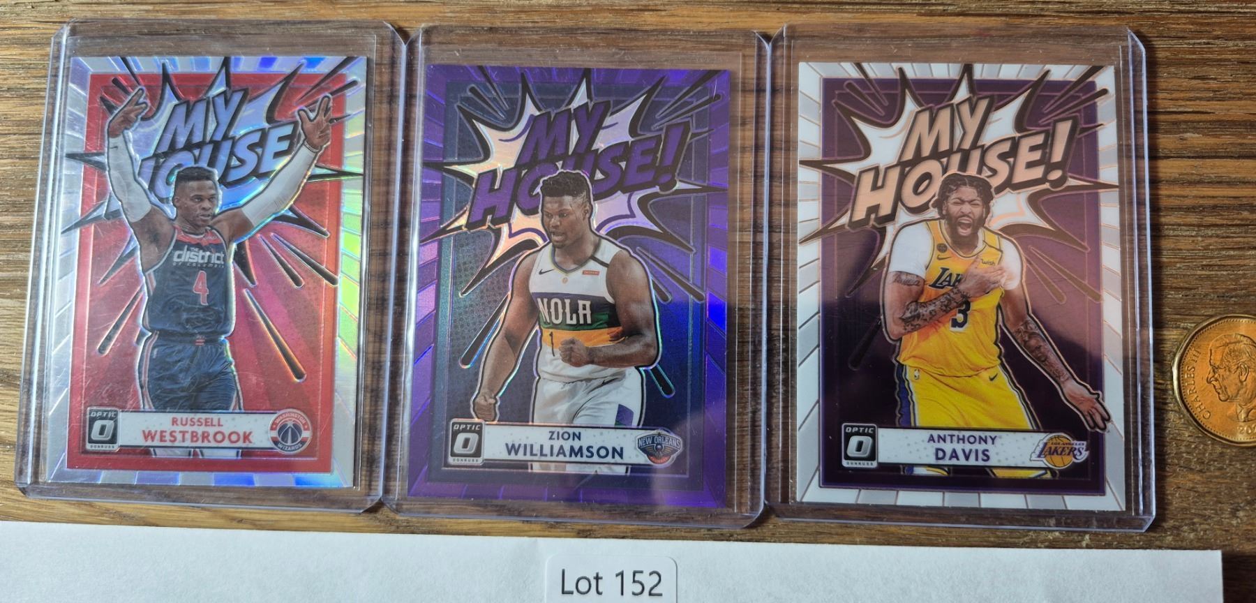 My House Insert ‘My House!’ Insert Trio – Westbrook, Williamson & Davis - Basketball Card