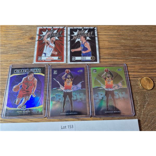 Optic Insert Lot – 5 Cards Donovan Mitchell 011/149 - Basketball Card