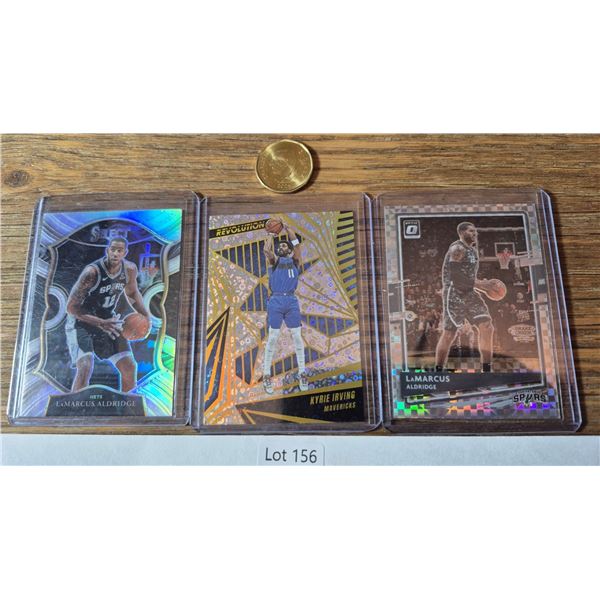 LaMarcus Aldridge & Kyrie Irving Refractor Trio – 3 Cards - Basketball Card