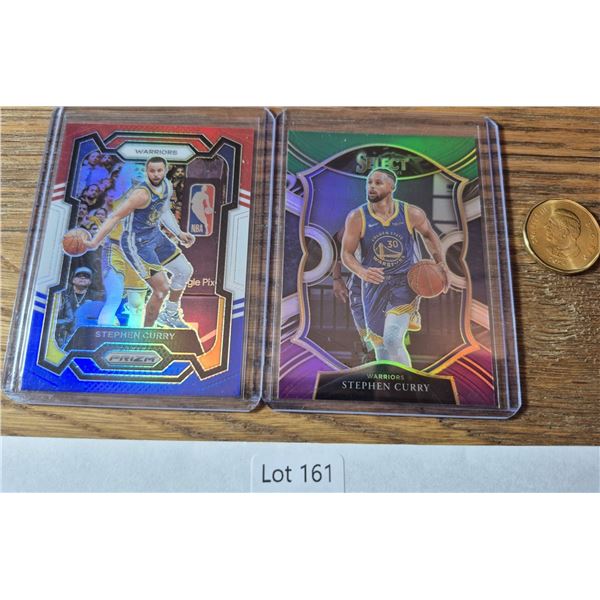 Stephen Curry Parallel Duo – 2 Cards - Basketball Card