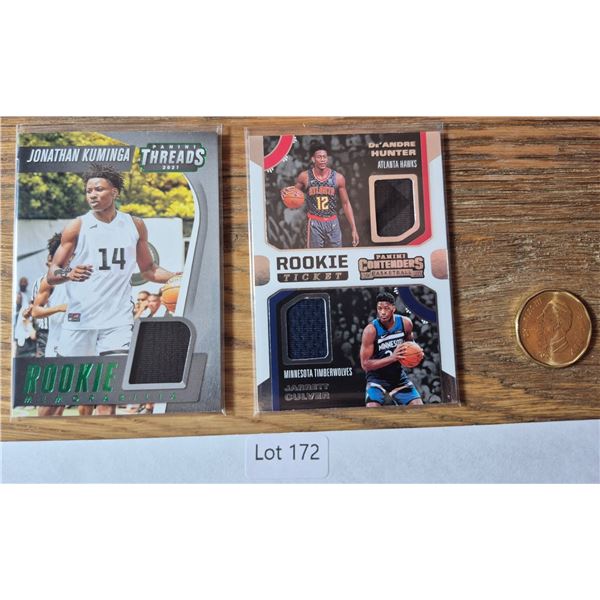 Jonathan Kuminga & Dual Rookie Ticket Lot – 2 Cards - Basketball Card