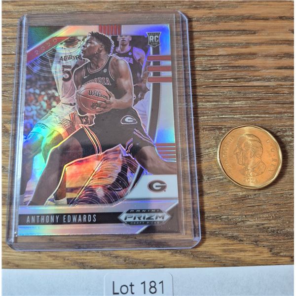 Anthony Edwards 2020 Prizm Draft Picks Silver RC - Basketball Card