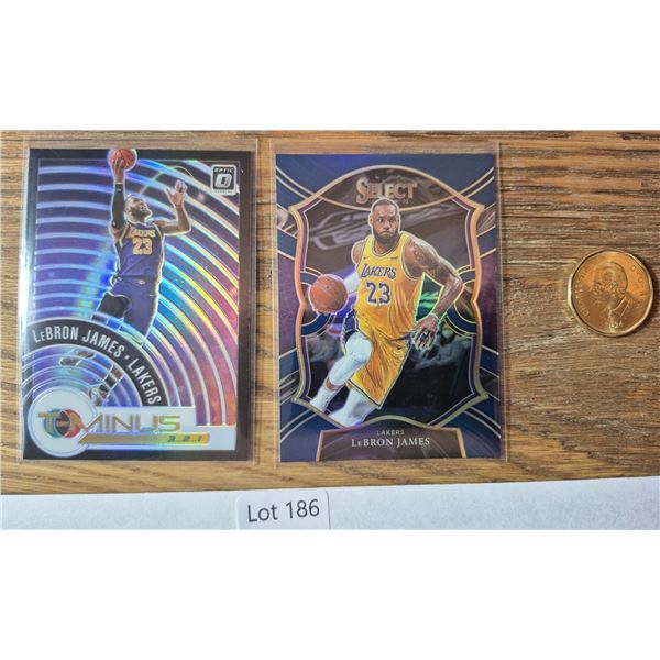 LeBron James T‑Minus Holo + Select Concourse - Basketball Card