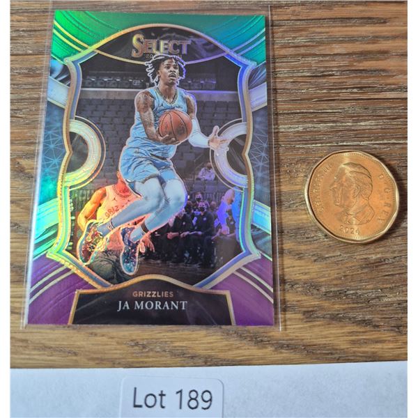 Ja Morant 2020-21 Select Concourse (Purple/Green) - Basketball Card