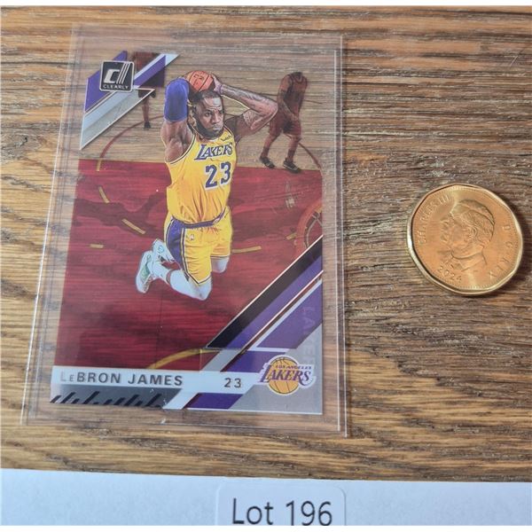 LeBron James 2019-20 Clearly Donruss Acetate - Basketball Card