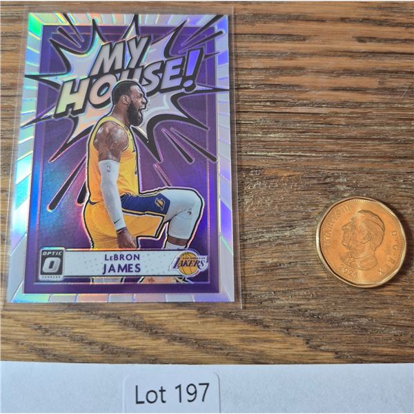 LeBron James ‘My House!’ Holo (Optic) - Basketball Card