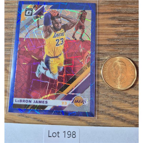 LeBron James 2019-20 Donruss Optic Blue Velocity - Basketball Card