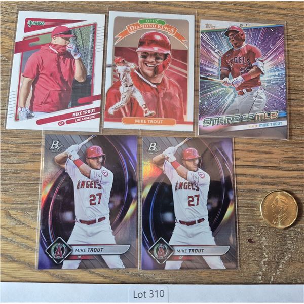 Mike Trout Multi-Brand Lot (5) - Baseball Card