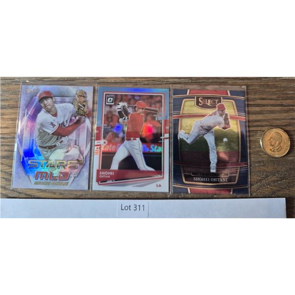 Shohei Ohtani Multi-Brand Lot (3) - Baseball Card