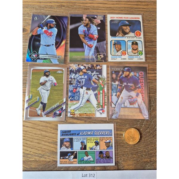Vladimir Guerrero Jr. Blue Jays Lot (7) - Baseball Card