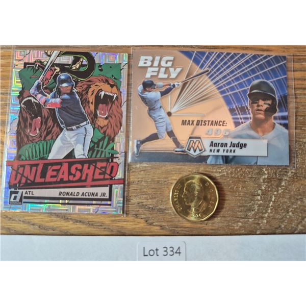 Ronald Acuña Jr. “Unleashed” & Aaron Judge “Big Fly” Lot (2) - B