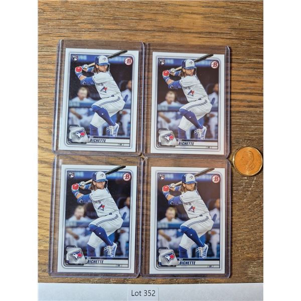 Bo Bichette Bowman Rookie Lot (4) - Baseball Card