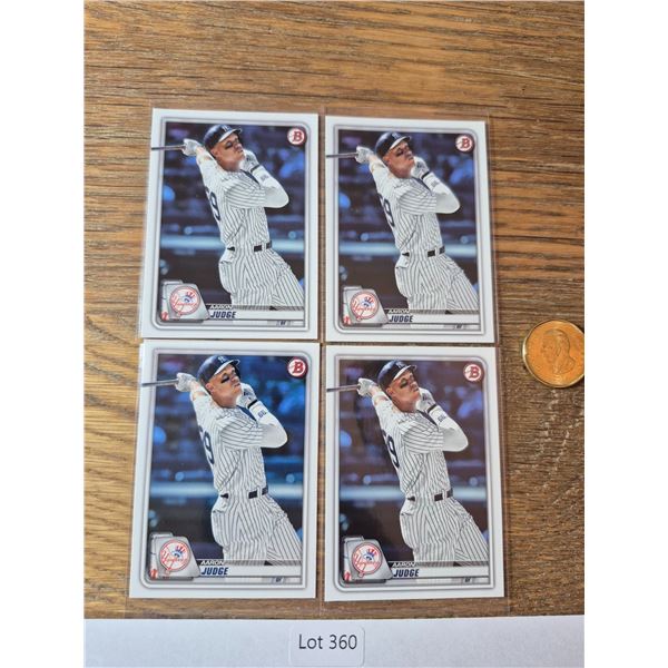 Aaron Judge Bowman Lot (4) - Baseball Card