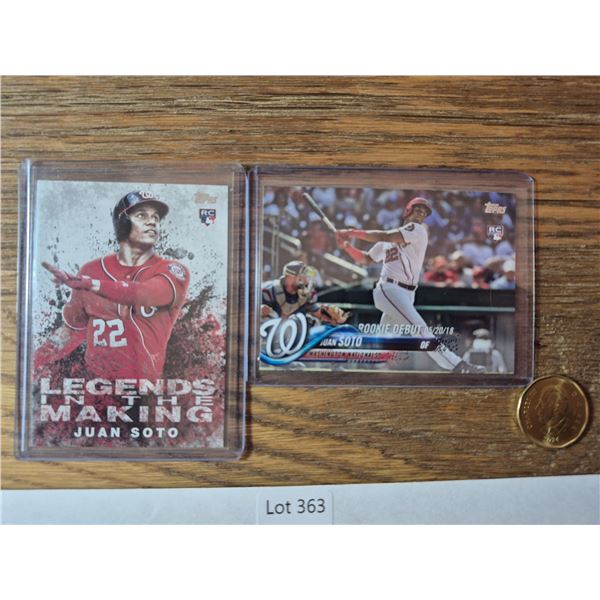 Juan Soto Rookie Lot (2) - Baseball Card