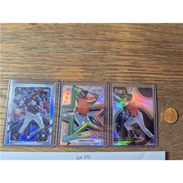 Yordan Alvarez Refractor Lot (3) - Baseball Card