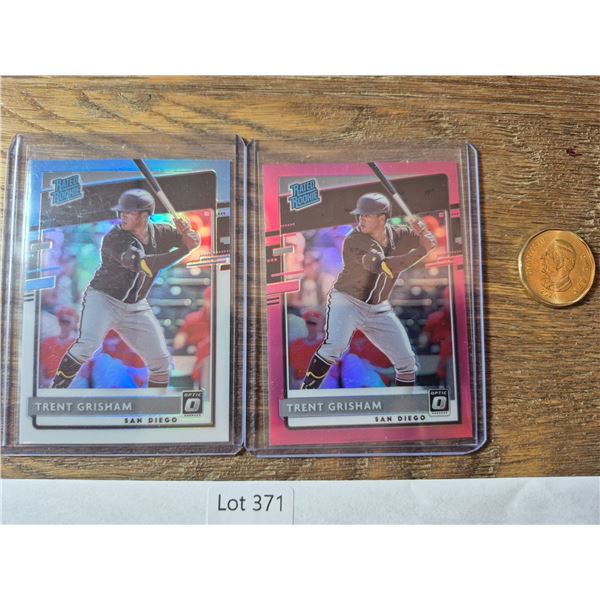 Trent Grisham Rated Rookie Lot (2) - Baseball Card