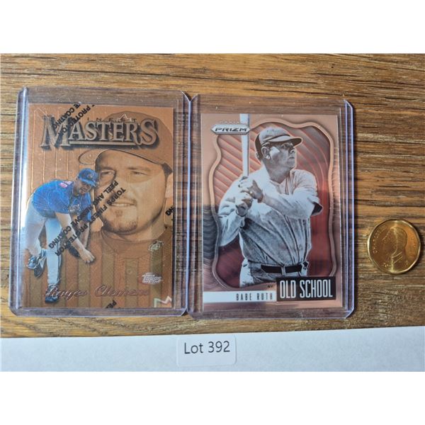Roger Clemens & Babe Ruth - Baseball Card
