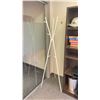 Image 3 : BROWN BOOKCASE, MOBILE PAPER SHREDDER, METAL COAT RACK & 2 DRAWER FILING CABINET
