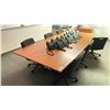 Image 1 : AUTUMN MAPLE EXECUTIVE BOARDROOM TABLE 120" X 54"