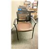 Image 1 : BROWN PADDED MESH BACK EXECUTIVE CLIENT CHAIR
