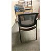 Image 2 : BROWN PADDED MESH BACK EXECUTIVE CLIENT CHAIR